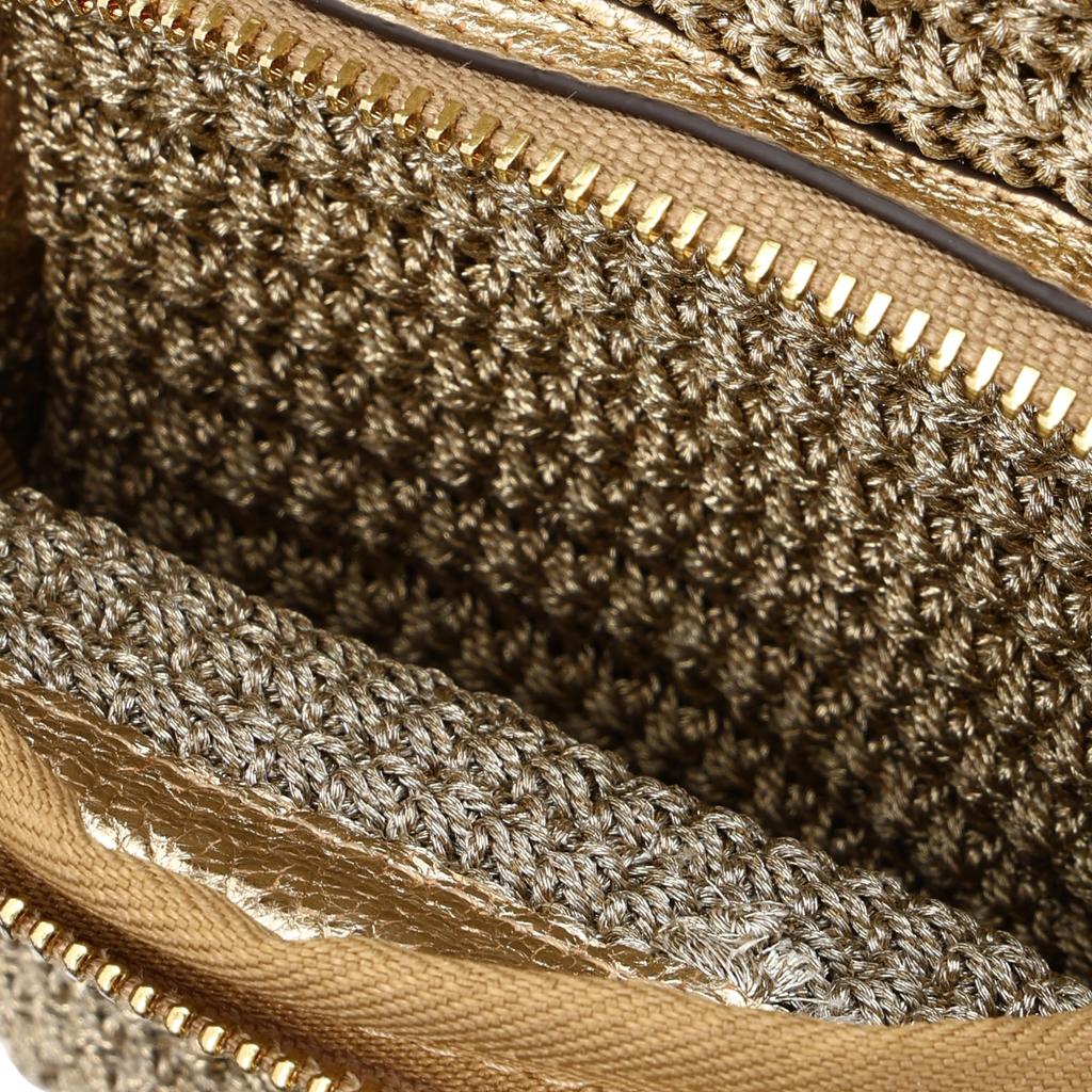 Shoulder Bag Essentials Cross Body in Metallic Lurex with Capra Gold [Anya Hindmarch] Women's [Item]