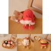 Cute Food Plush Toy Set With Hamburger Pancake Roujiamo Stuffed Animal Gift For Kids