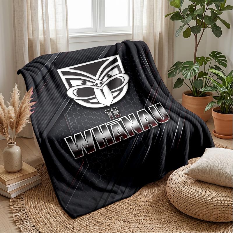 Coperta in Flanella Pile Wigan Warriors Coperta Calda e Accogliente per Divano Letto Viaggio Uso in Tutte le Stagioni