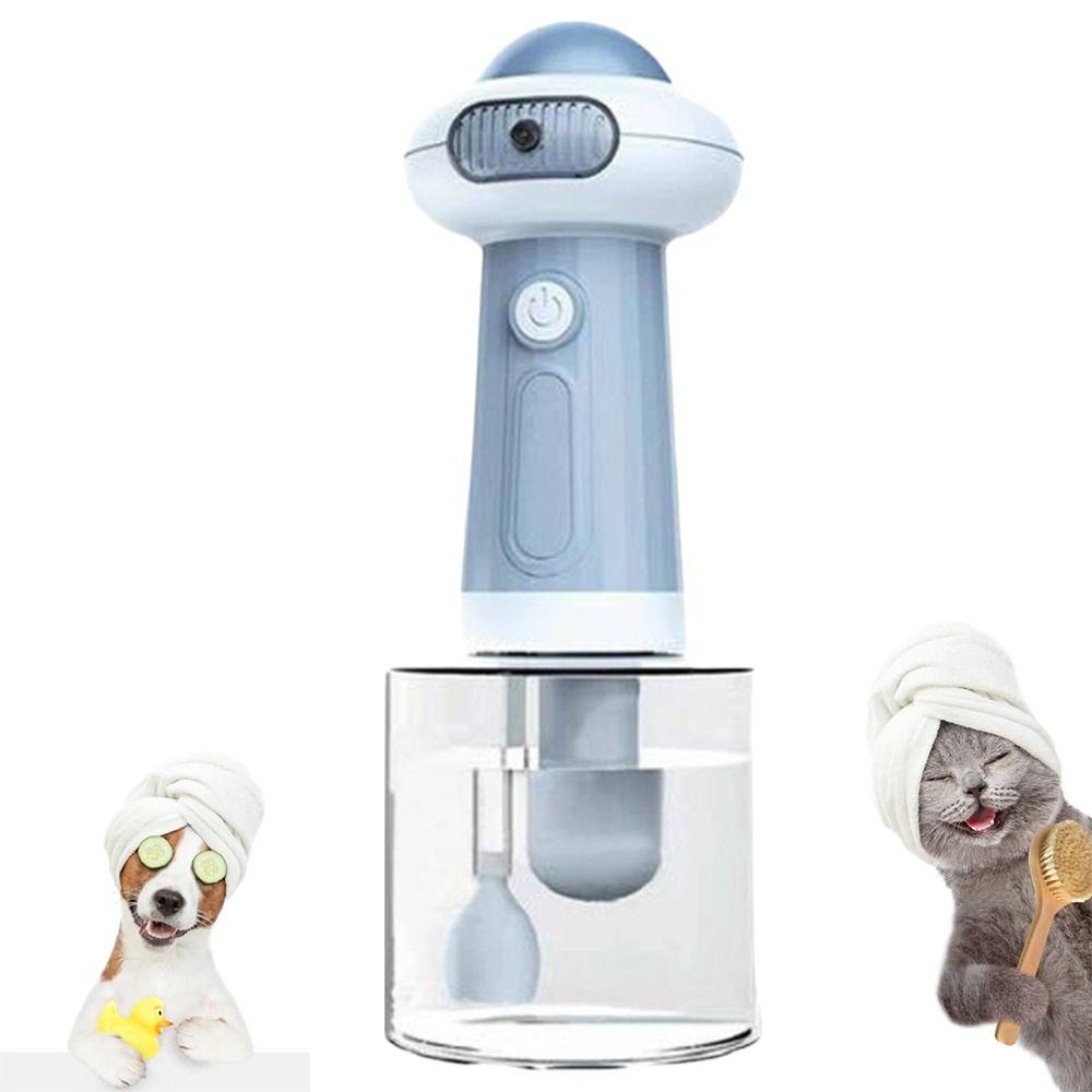 Automatic Press Smart Dog Soap Dispenser Portable Dog Washing Bubbler for 1.7W/1300mAh Portable