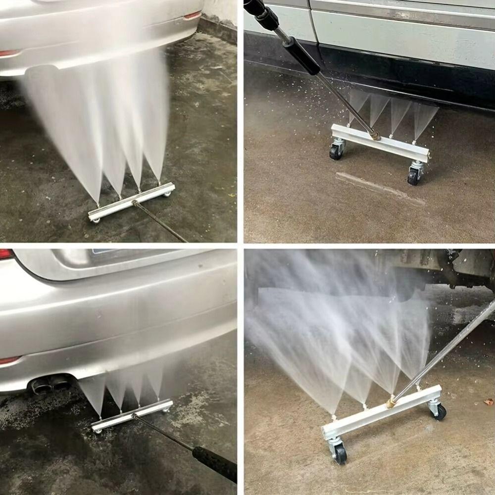 Stainless Steel Road Cleaning Device 4 Nozzle Design Undercarriage Cleaner  Car Wash