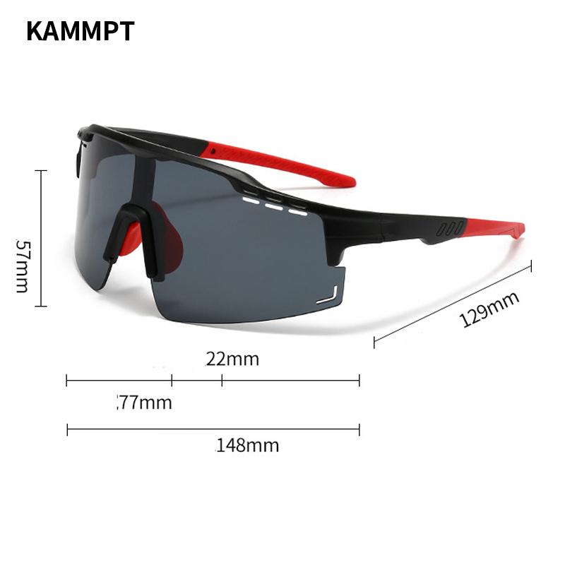 Oversized Sports Sunglasses Men  New in Punk Mirror Outdoor Skiing Goggle Trendy Wrapped Round Anti-UV Riding Shades
