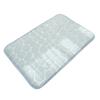 Coral Velvet Floor Mat, with Pebble Pattern Bathroom Carpet, Absorbent Non-Slip Door Mat for Bathroom Entryway Kitchen