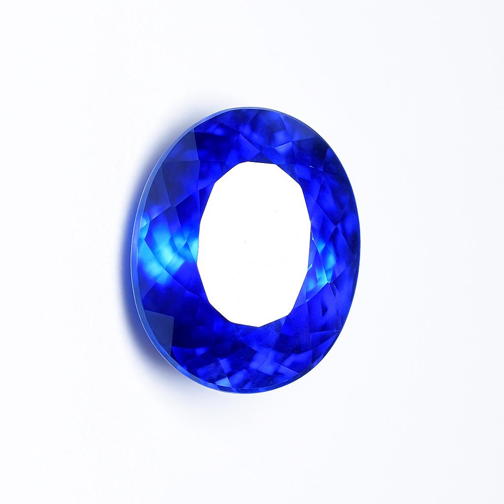 Extremely Rare Natural Blue Tanzanite 22 Ct Oval Cut Certified Loose Gemstone blu