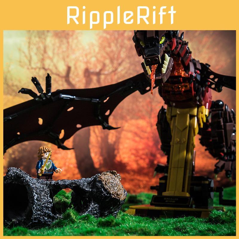 Smaug Assembly Dragon Building Block Toys Model Ornament With Movable Wings