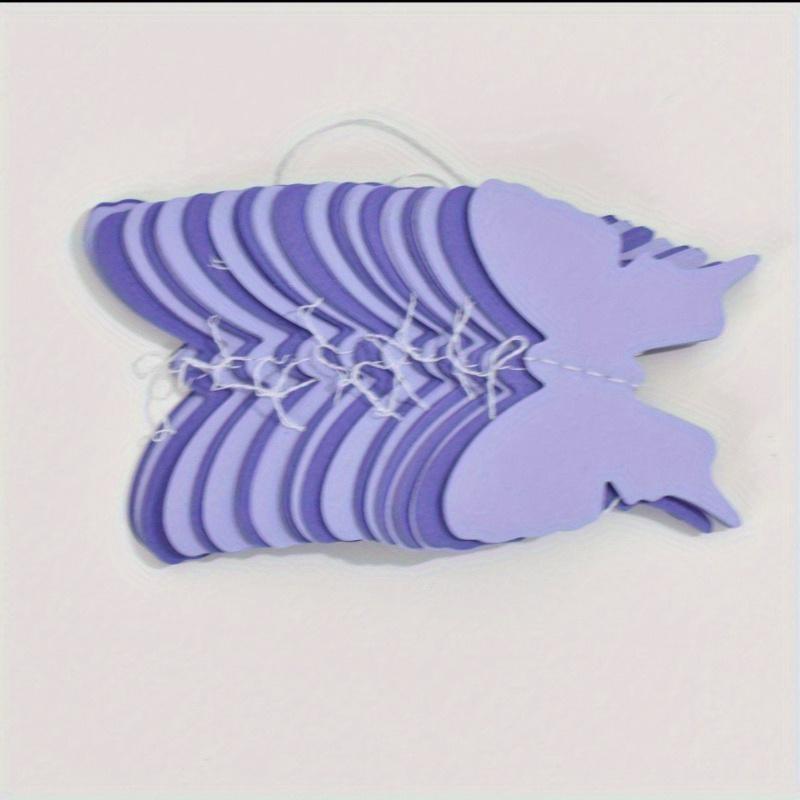 4-meter Colorful Cardboard Rainbow Butterfly Three-dimensional Paper Flower Drawing Wedding Birthday Party Venue Decoration Hanging String Decoration