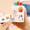 50Pcs Cartoon Cute Cat Animal Transparency Personality Graffiti Creative Sticker Toy Skateboard Guitar Computer Decoration