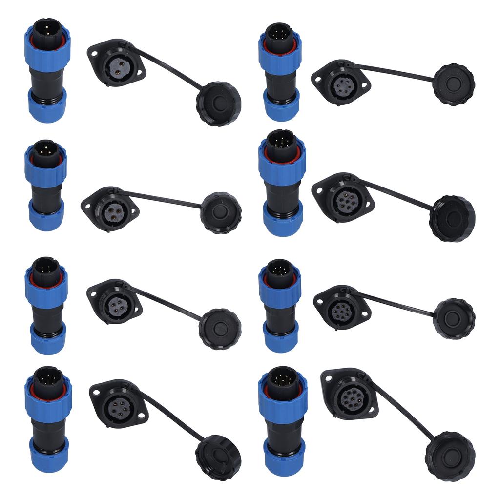 SP16 Flange Waterproof Aviation Plug Socket IP68 Male and Female Butt Joints Flange Waterproof Conne