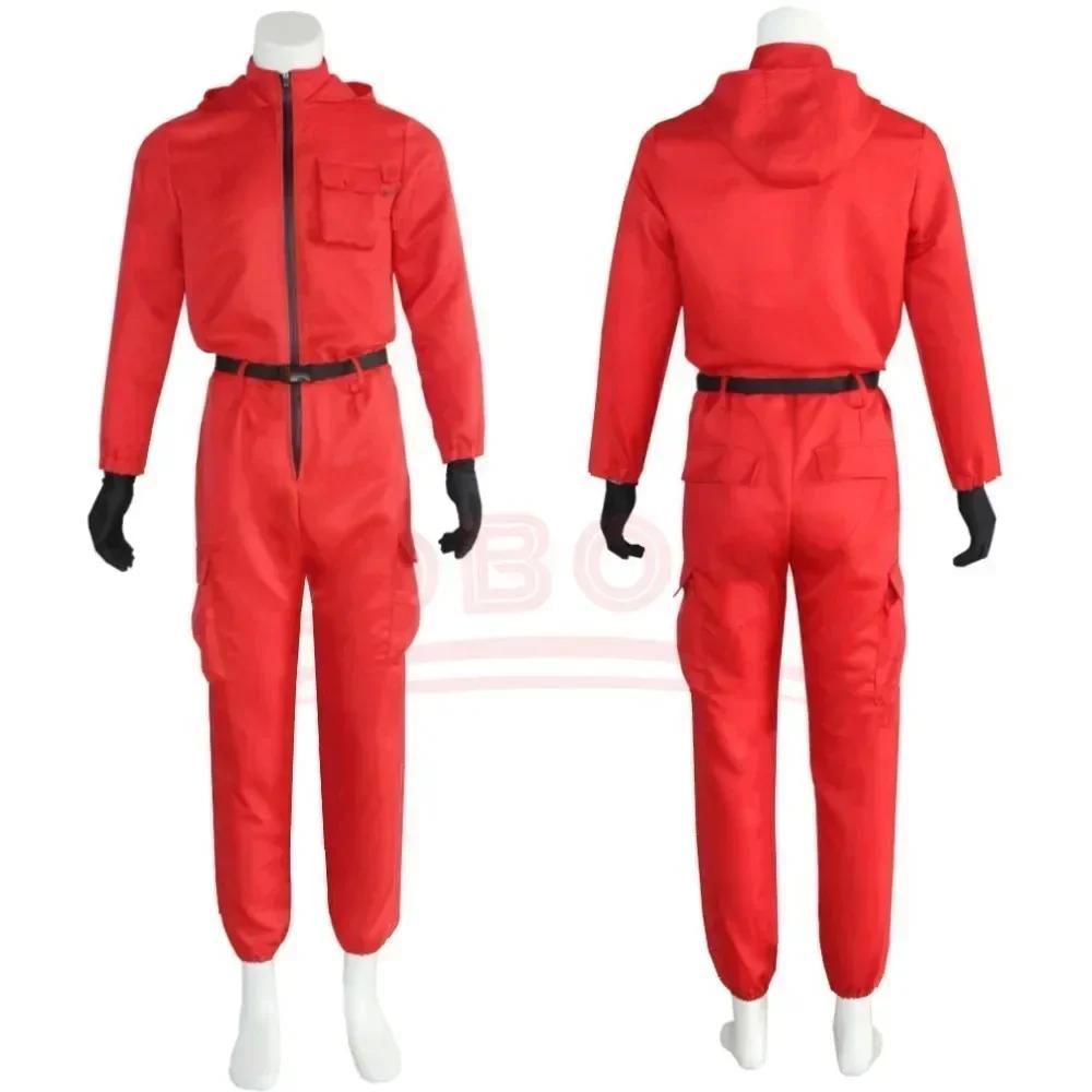 TV Game Red Calamari Game Jumpsuit Cosplay Party Tracksuit Outfits Mask Props Role Play Classic Costume From Ko New