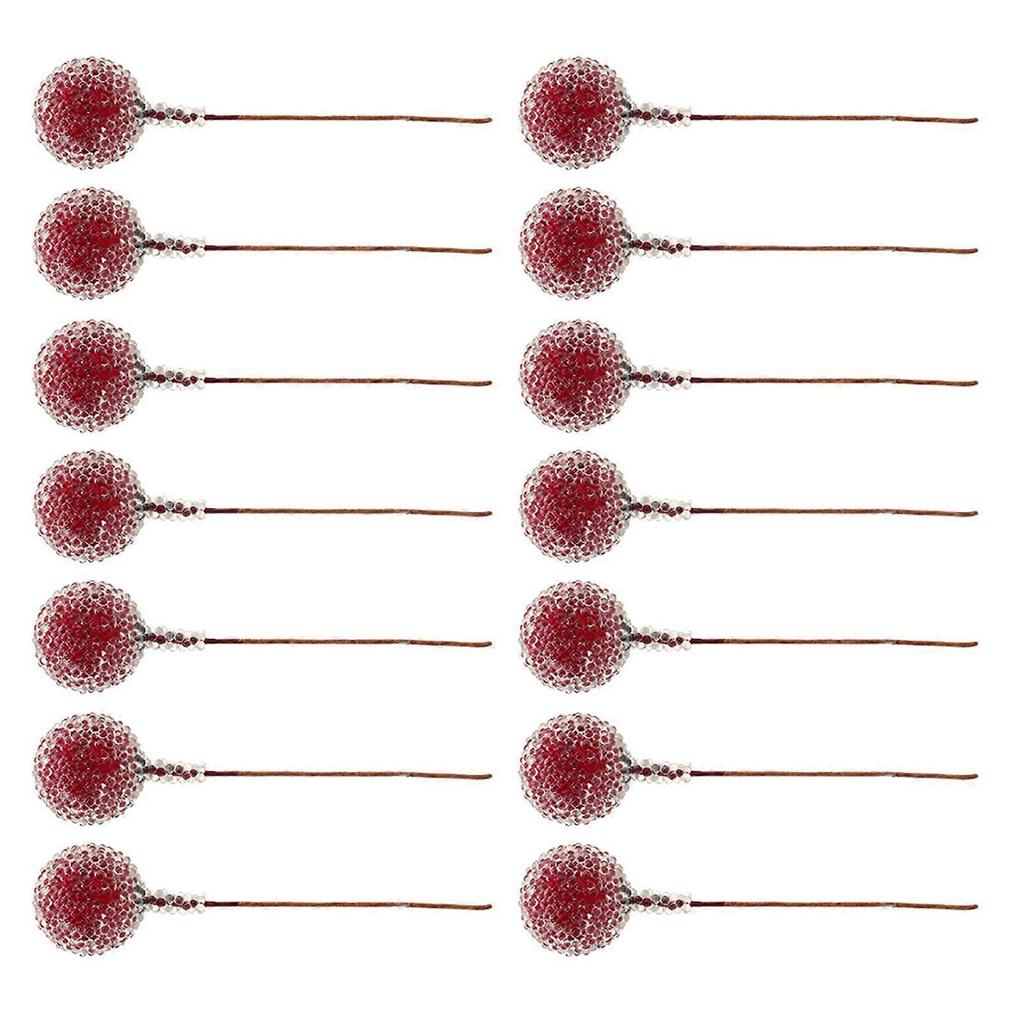 100pcs Artificial Berry Flower Mini Frosted Fruit Holly Berries Home Wedding Party Decor
