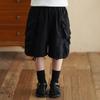 Jungen Cargoshorts aus Leinen-Baumwollmischung