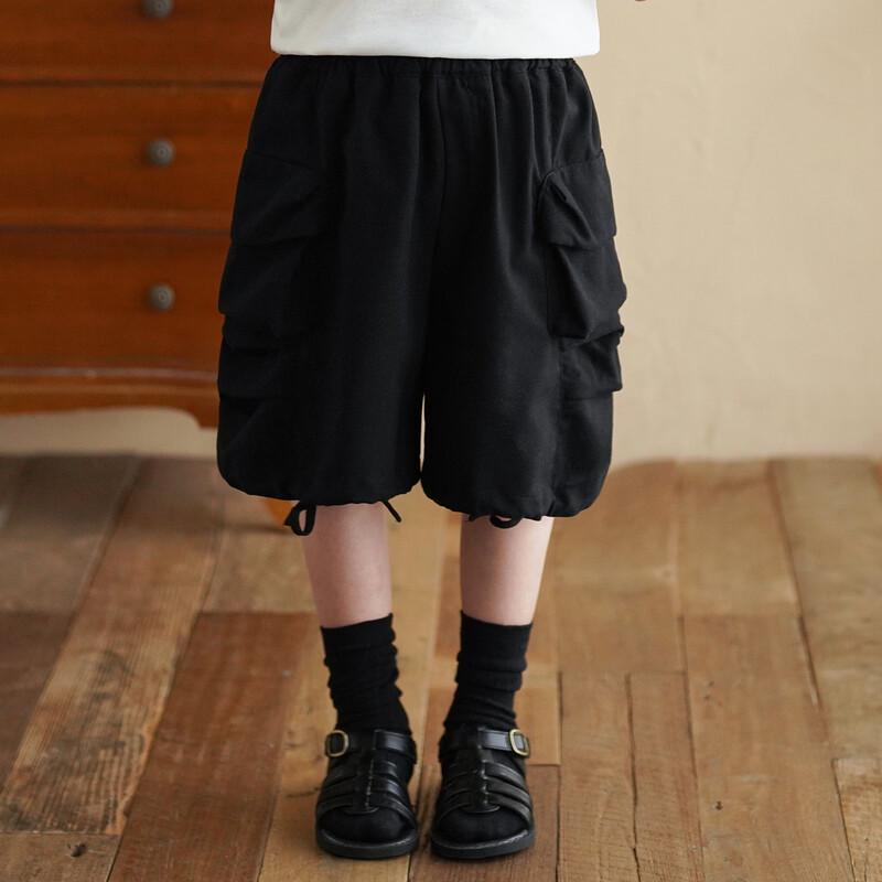 

Boys Linen Cotton Blend Cargo Shorts 110
