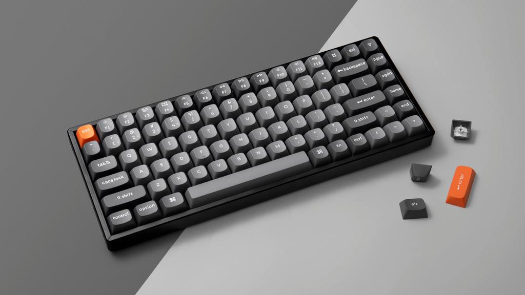 Keychron K2 Max QMK Wireless Mechanical Keyboard Fully Assembled / White Backlight / Keychron Super Banana