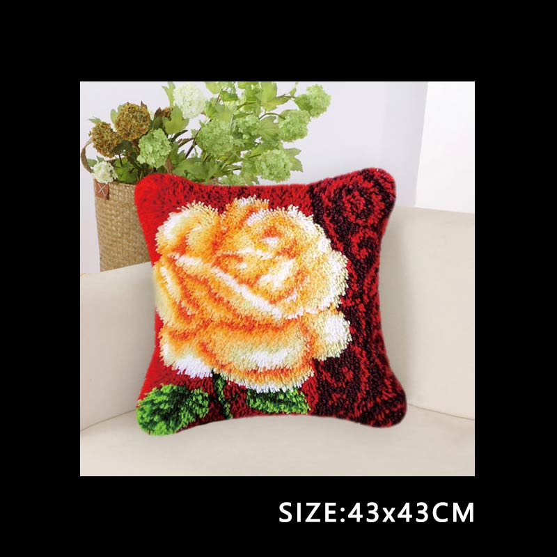 

Nicediy 43X43см Подушка ручной работы Наволочка Петля Крючок Незаконченные Аксессуары Набор для вышивания Коврик Рукоделие Вязание крючком Наборы для подушек DIY