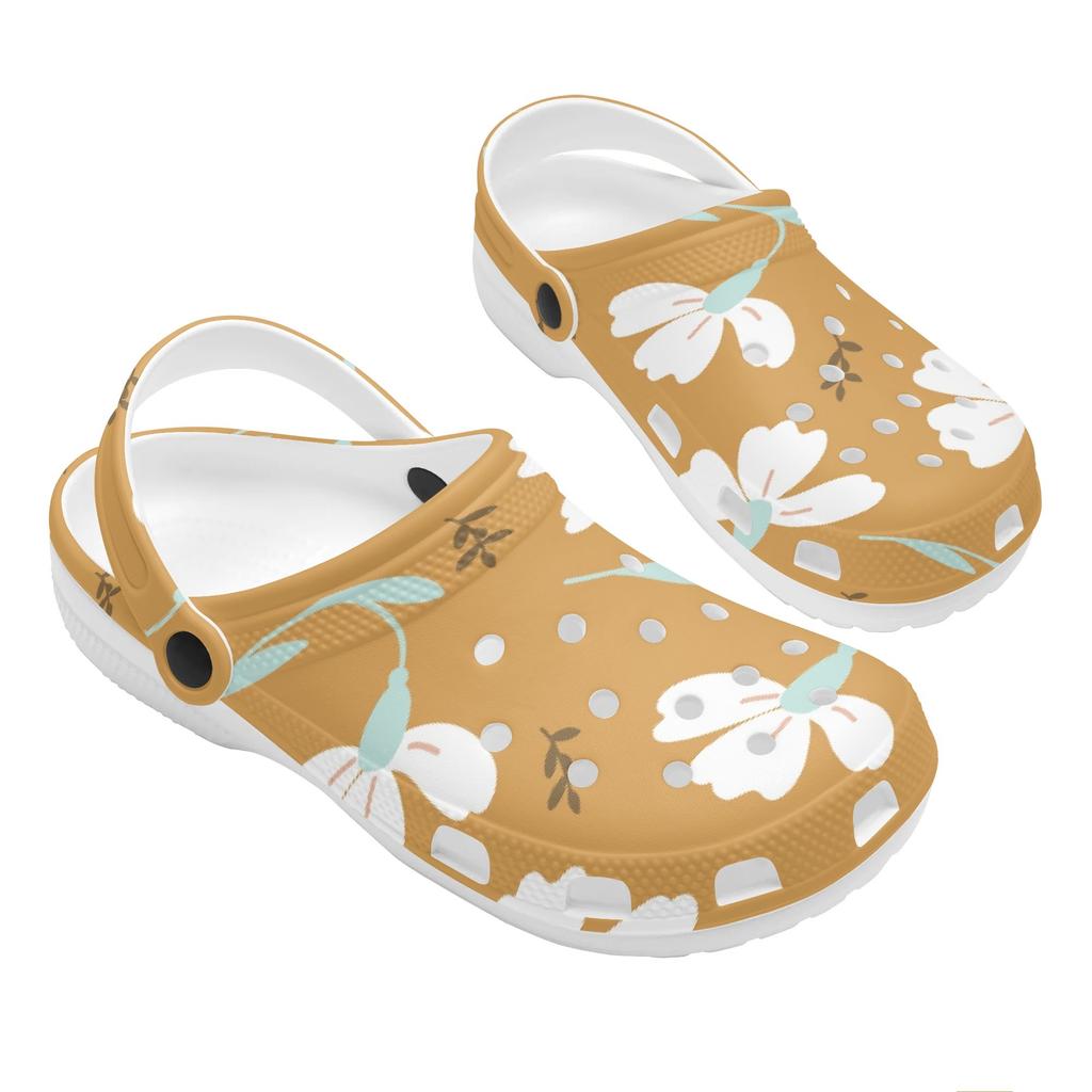 Casual Printed EVA Yard Clogs Unisex Easy Clean Slip On Soft Garden Yard Home Bathroom Casual Walking Home Slippers Outdoor Use