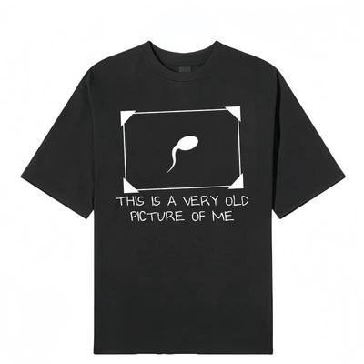 Lustiges Sperma Grafik-T-Shirt Sehr altes Bild von mir Lässiges T-Shirt