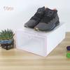 VANA HOME DECOR Stapelbarer staubdichter transparenter Klapp-Schuhaufbewahrungsbox-Organizer