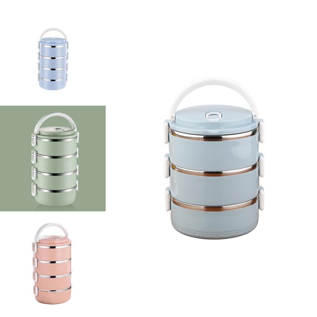 Stainless Steel Food Storage Box With Modular Layers For Daily Meal Organization