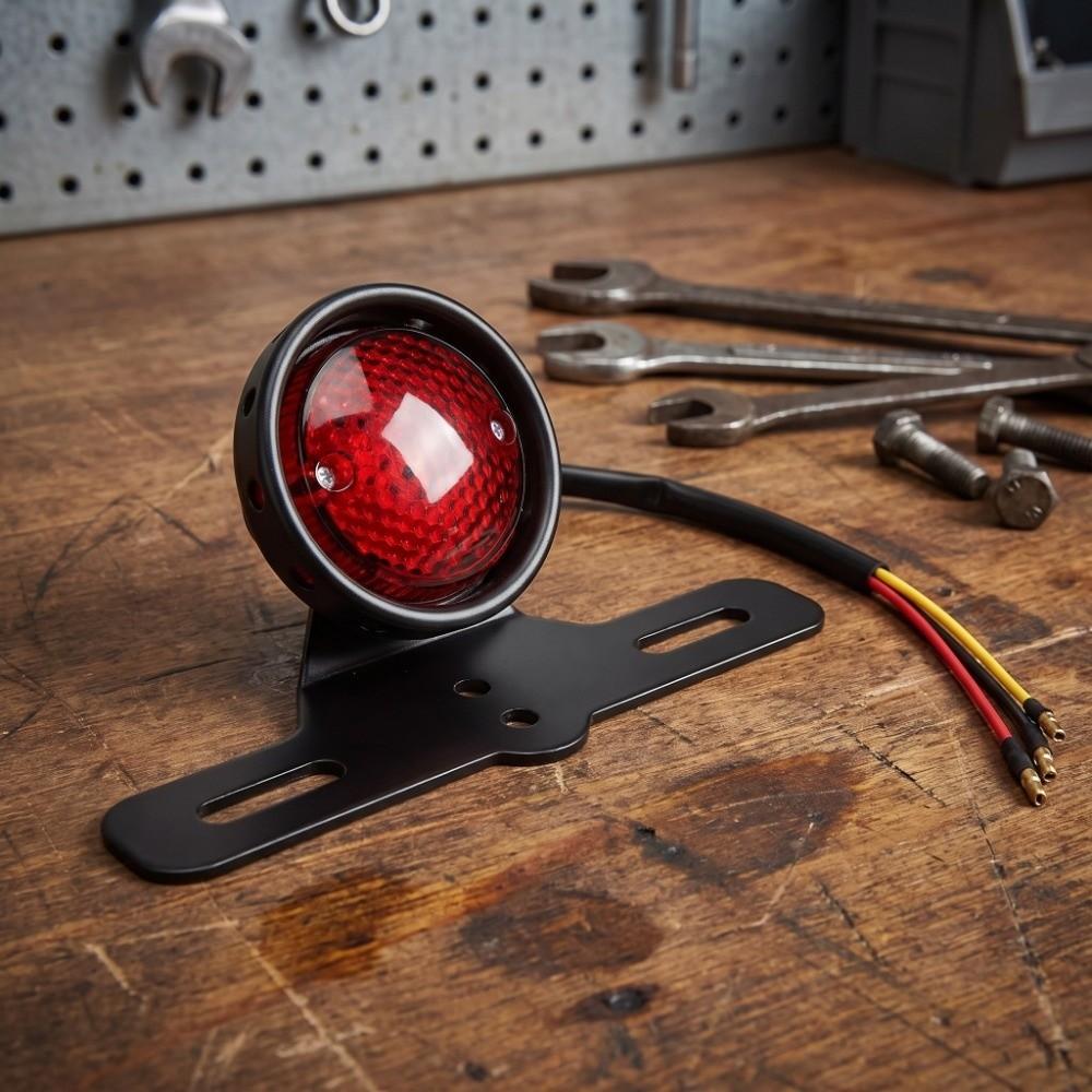 3 Wires Motorbike Tail Light Small LED Rear Brake Light Retro Motorcycle Brake Light for Cruiser