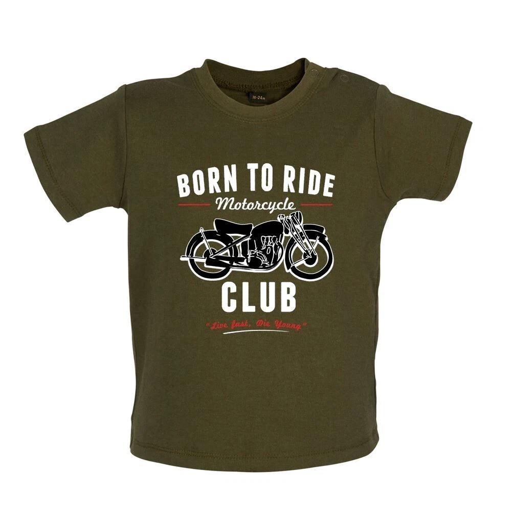 Born To Ride Moto Club - T-Shirt / Body - Rider Motorcycle Bike 120