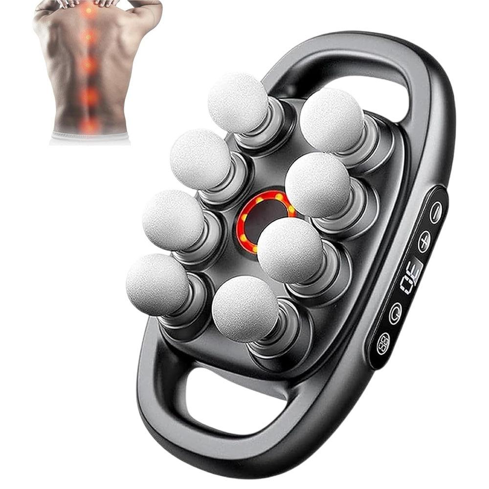 

High-Frequency Vibration 16-Head Massager Fast Recovery Multifunctional Usage 8-Head Massager 30 Intensity Levels 8Head Grey