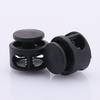 Double Hole Spring Cord Locks for Shoelaces and Bags 14 mm 17 Round Plastic Toggles 16 Colours