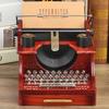 Retro Design Wind Up Mechanical Music Box In Typewriter Shape Sweet Melodies with Drawer Home Desktop Shelf Decors