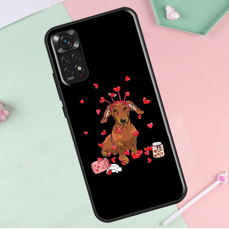 Dackel Dobermann Hund Für Redmi Hinweis 12 Pro Plus Abdeckung Für Redmi Hinweis 10 8 9 11 Pro 12S 11S 10S 9S 9C 10C 12C Fall