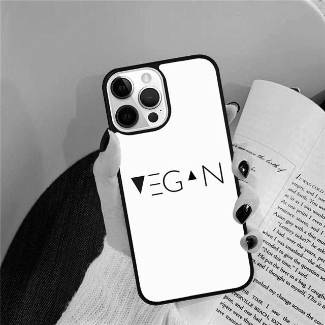 Proud Vegan Life Quote Phrase Cover For iPhone 17 Air 15 16 14 13 12 Pro Max 11 Pro Max Plus Phone Case Coque