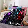 Customiz Name Personality Skibidi Toilet Blanket Soft &Warm Sofa Office Bed Travel Lunch Break Blanket, Gift Suitable All Seasons