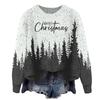 ZJW908-YT2 3D Print Christmas Pullover Sweater