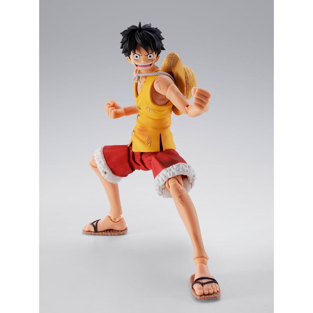 TAMASHII NATIONS S.H.Figuarts ONE PIECE Monkey D. Luffy - Marineford Summit Battle - Approximately 145mm PVC & ABS Painted Movable Figure