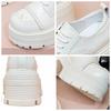 Fujin 9cm Genuine Leather Boots Autumn Female Women Boots Casual Spring Pumps Mary Jane Platform Wedge Flats Breathable Shoes