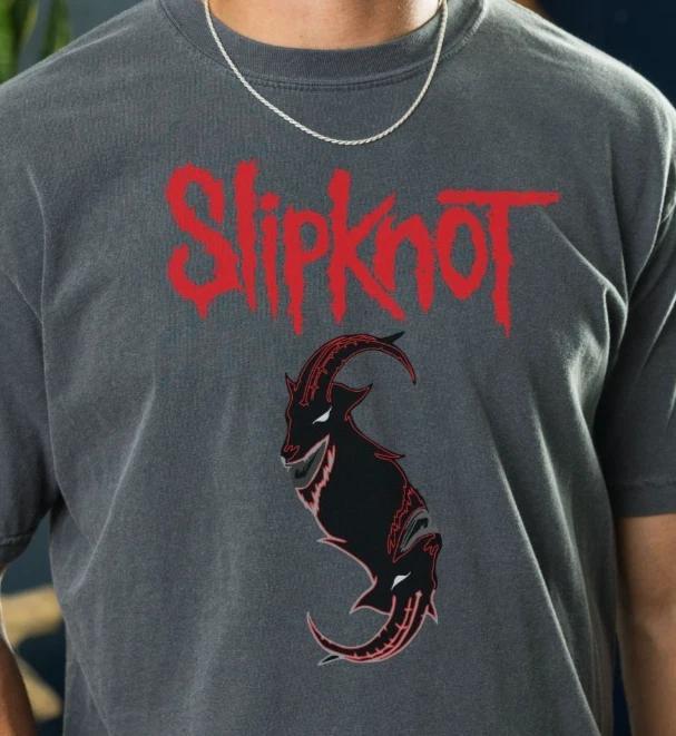 

Футболка Slipknot Хэви-метал группа на Премиум Винтажной Черной Футболке Comfort Colors 3XL