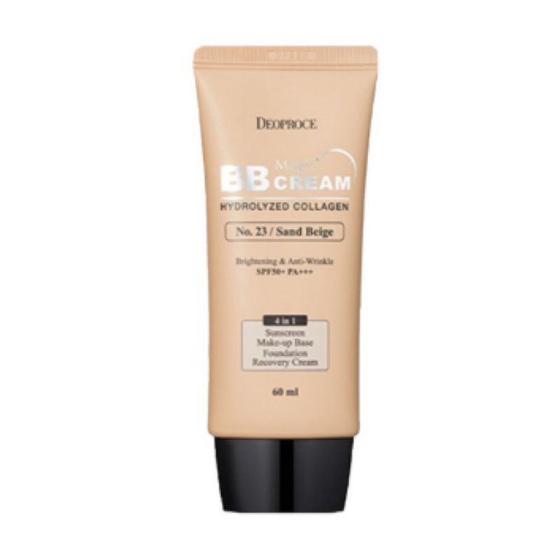 

DEOPROCE Magic BB Cream SPF50+ PA+++ 60ml – Brightening, UV Protection, Natural Coverage K-Beauty Base Makeup 23 Sand Beige