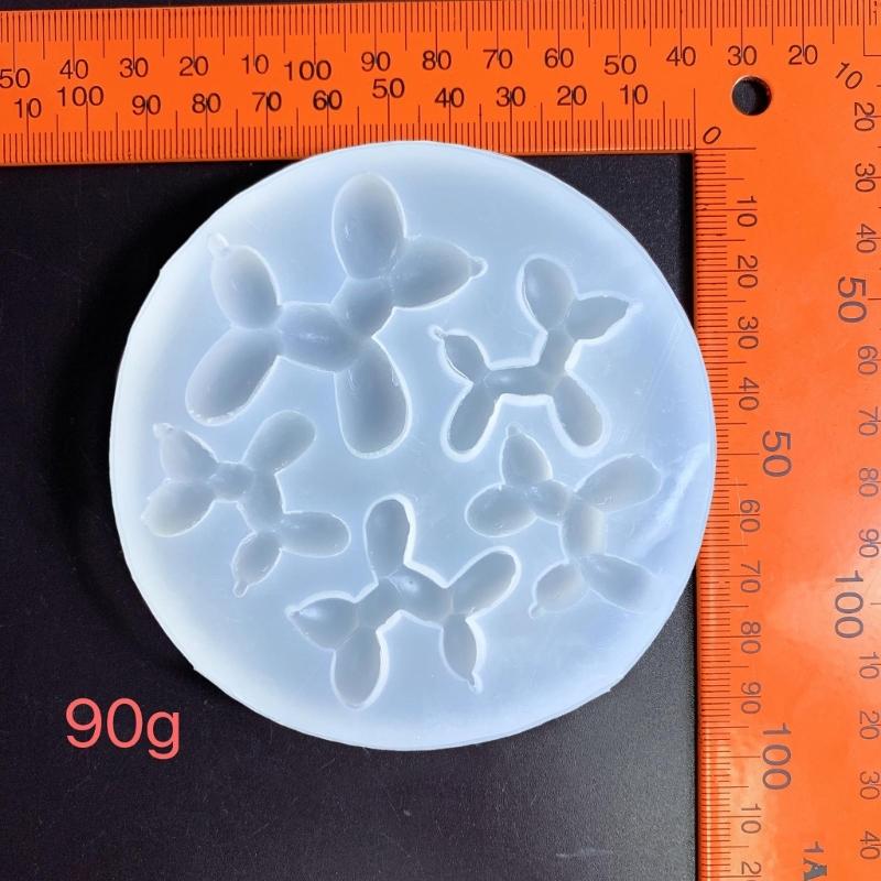 3D Pendant Keychain Silicone Molds for Resin Casting,Balloon Dog Resin Mold for DIY Jewelry Making Nail Art Decorations