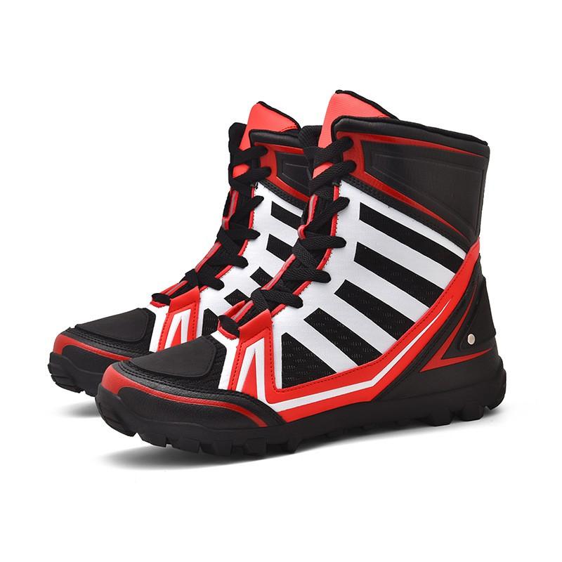 Motorcycle Riding Boots Men Women All Season Off-Road Touring Racing Short With Enhanced Ankle Support