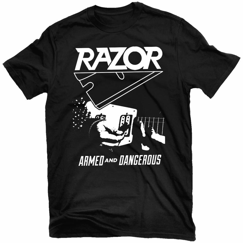 RAZOR Armed And Dangerous T-Shirt NEW! Relapse Records TS4640 Unisex T-Shirt XL