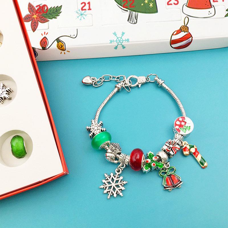 Hot Selling 24-Day Advent Calendar DIY Jewelry Surprise Box for Christmas Gifts