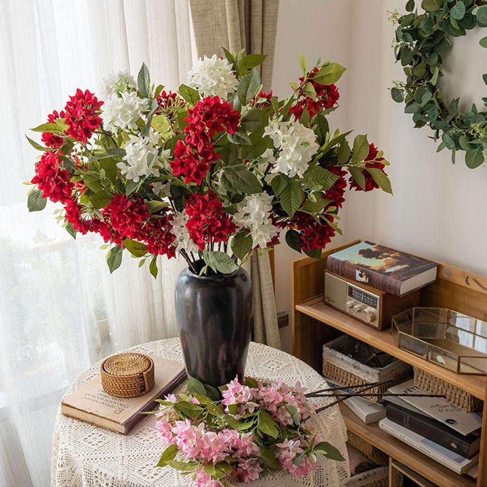 Elegant Silk Lilac Flower Branch Real Touch Fake Flower  Outdoor Garden Decor