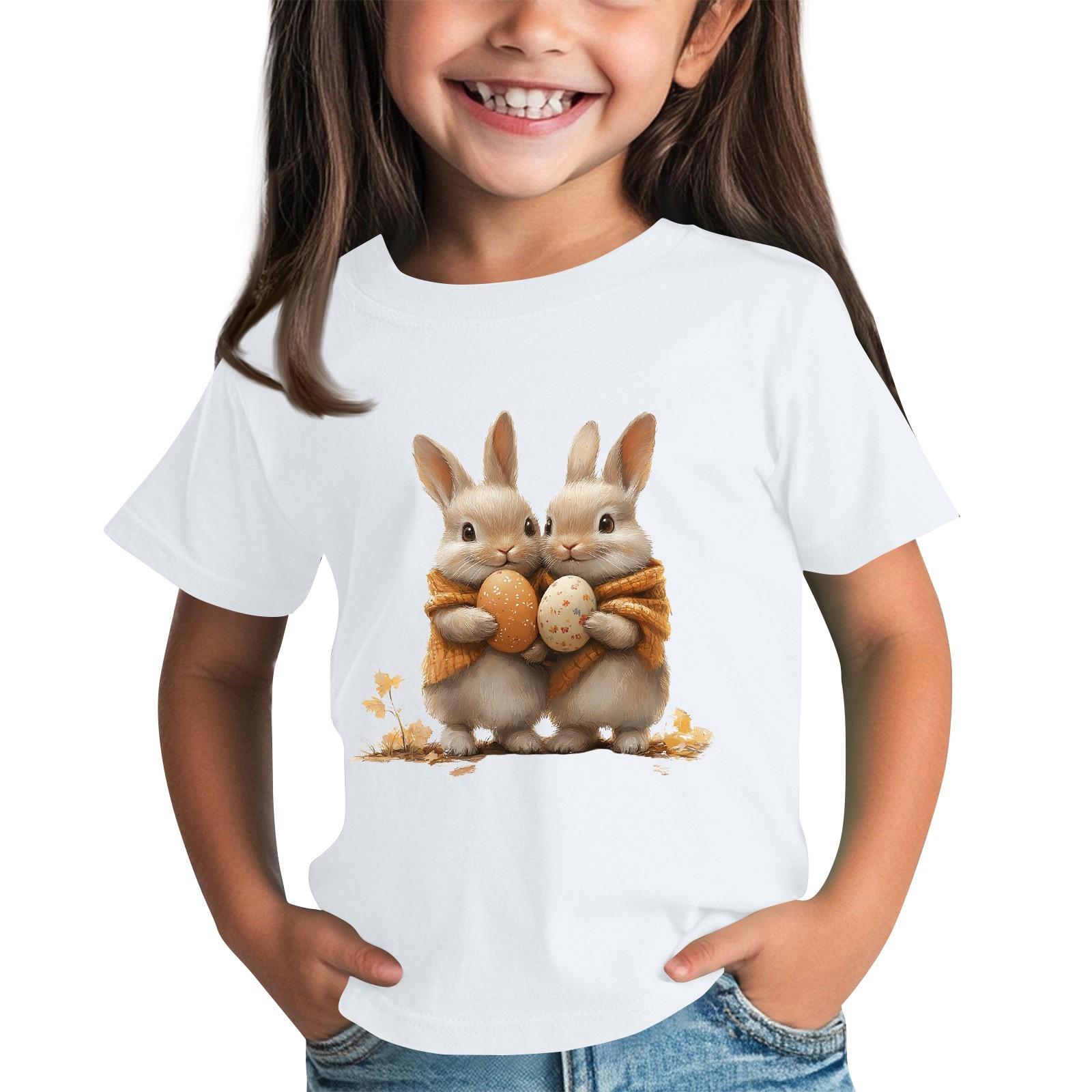 

Футболки для малышей, девочек и мальчиков, детские футболки с короткими рукавами и принтом для мальчиков и девочек 2-12 лет 150 белый