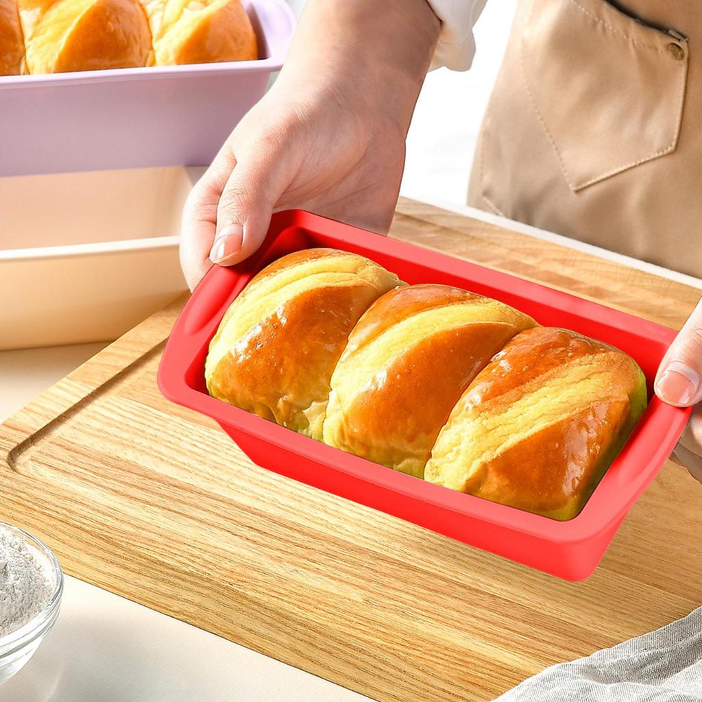 1Pc Household Rectangular Silicone Mold Candy Toast Mould Easter Bread DIY Kitchen Supplies Cake Bakeware Pan Baking Tools