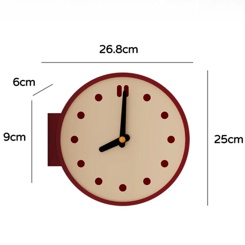 Morden Corner Wall Clock Creative Wall Clock Living Room Restaurant Wall Watch Bedroom Table Clock Needle Retro Home Decor