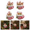 Shatterproof Christmas Cookie Decorations Decorative Acrylic Hanging Pendant For Indoor Outdoor Christmas Tree