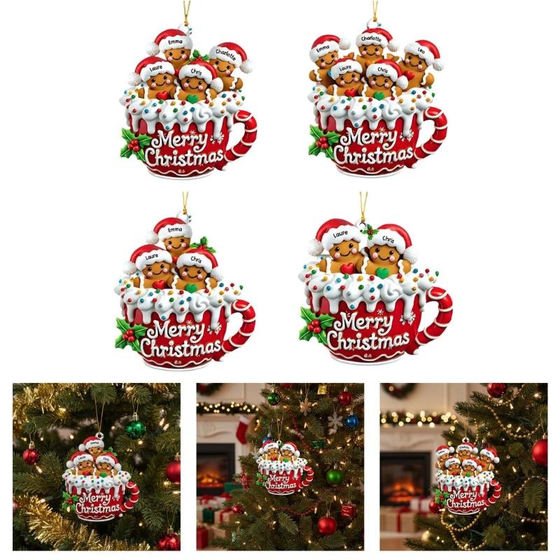 Shatterproof Christmas Cookie Decorations Decorative Acrylic Hanging Pendant For Indoor Outdoor Christmas Tree