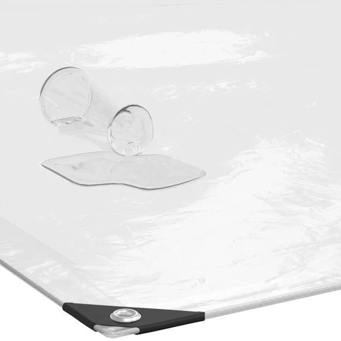 VidaXL Bâche transparente avec œillets 4x8 m polyéthylène, bâche claire 4018521
