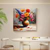 Aster Blumen Vase Kunstdruck Poster, Bunte Blumen Botanische Heimdeko Buoquet Kunstwerk, Moderne Wohnzimmer- und Schlafzimmerdekoration