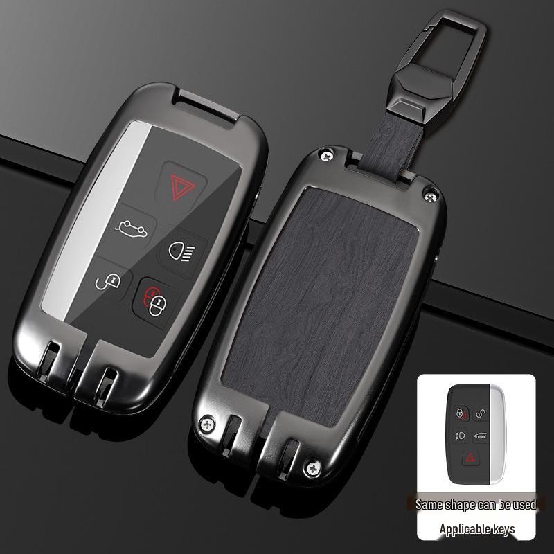 Land Rover Key Case for Range Rover, Defender, Velar, Evoque, Discovery 4, Freelander, and Discovery 5 - Metal Car Key Bag.