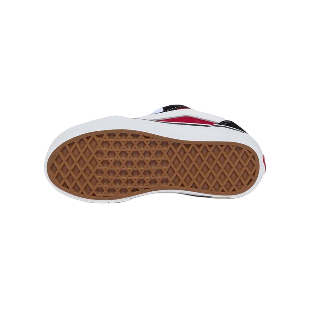 Vans Knu Skool Cushioning Durable Low-Top Walking Shoes Baby Shoes Black Red White VN000CYUBRR