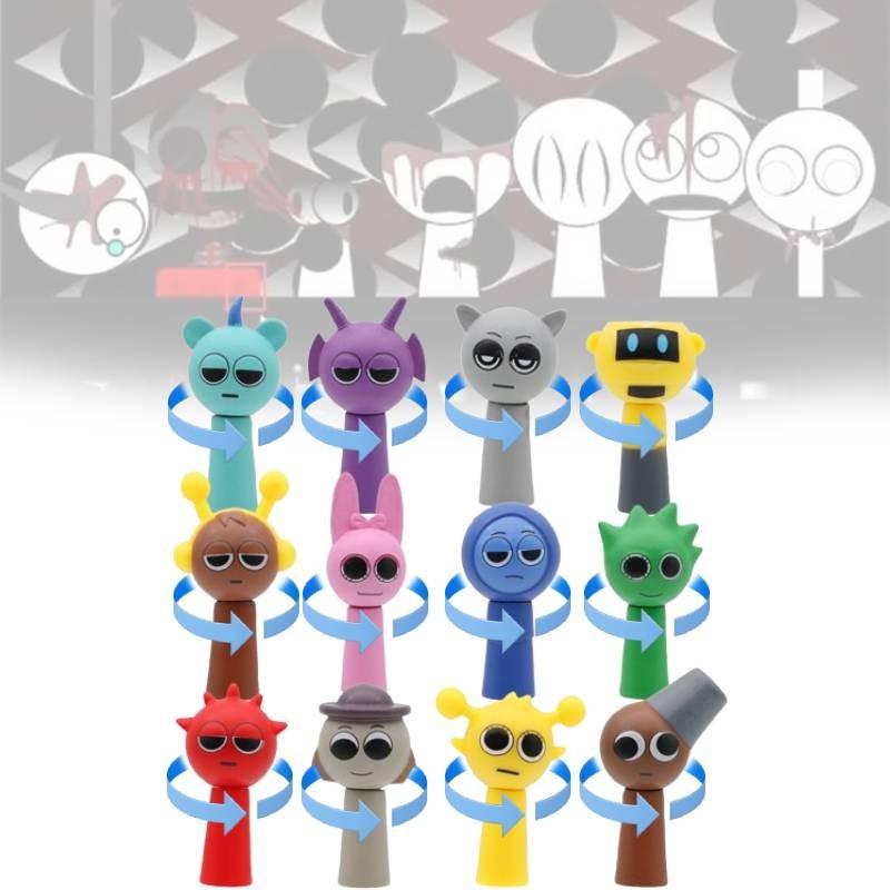 Sprunki The Character Model Toy Head Can Spin Cute Children Holiday Figures Gift